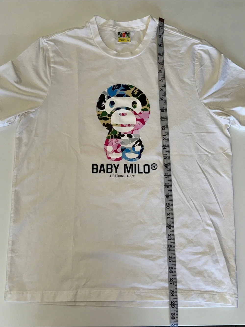 A Bathing Ape Baby Milo® White Graphic T-Shirt
